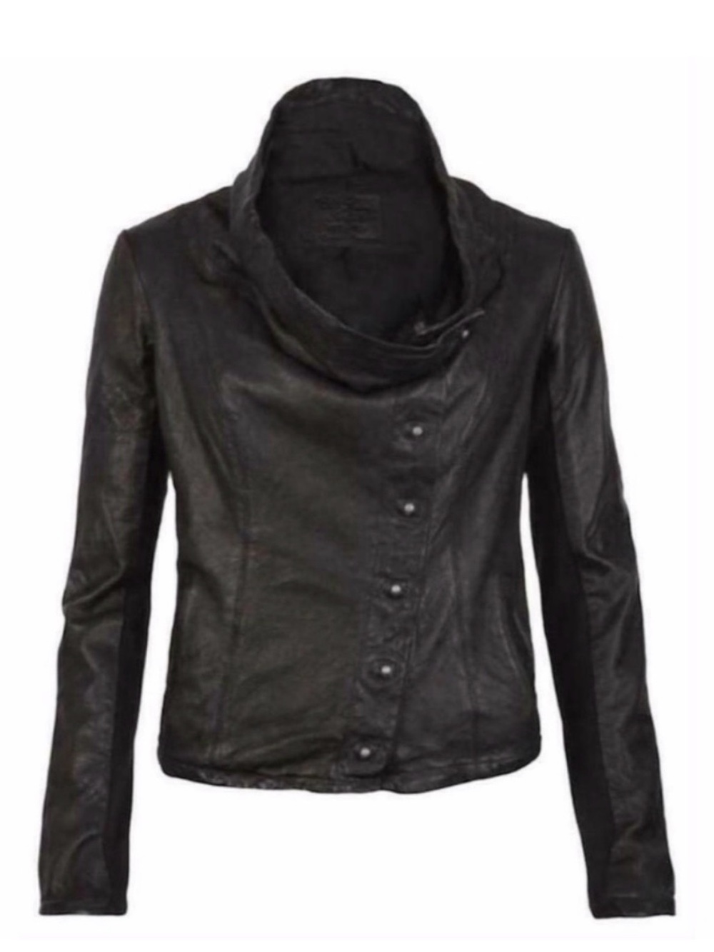All Saints Kaito Leather Jacket Sz 8 (US 4) Black Allsaints - Picture 6 of 6